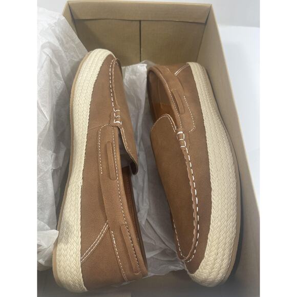 Madden MMILLION Shoes Mens Size 9 Cognac Suede Slip On Loafers New Box main image 11